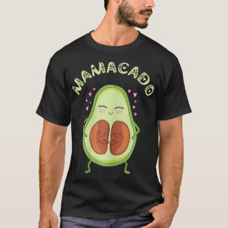 Womens Mamacado Twin Birth Pregnancy Mum Pregnant  T-Shirt