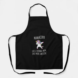Womens Mamacorn Like A Mum Only Awesome Dabbing Un Apron