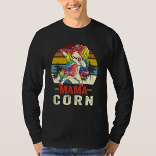 Womens  Mamacorn Unicorn Costume Mom Mother's Day  T-Shirt