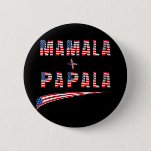 Womens Mamala Papala 2024 Kamala Harris Tim W Demo 6 Cm Round Badge