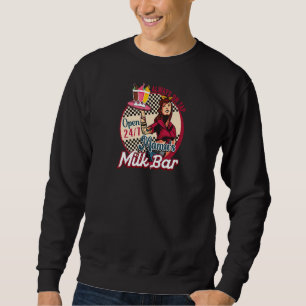 Womens Mama's Boobery Milkshake Breast Milk Bar I  Sweatshirt