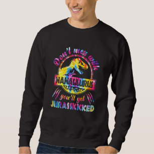 Womens Mamasaurus Rex Dinosaurs Nanasaurus Family Sweatshirt