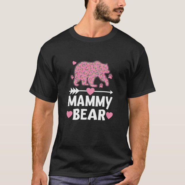 Womens Mammy Bear Mammy Family Matching Mother's D T-Shirt (Front)