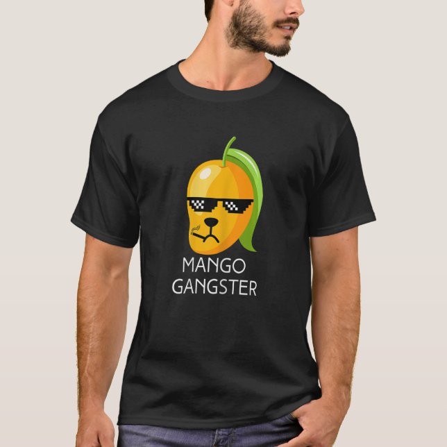 Womens Mango Gangster favourite fruit cigarette bl T-Shirt (Front)