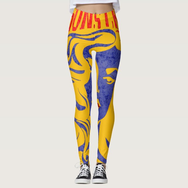 WOMEN'S MANIPULATE LESSONS LEARN DESIGN LEGGINGS  (Front)