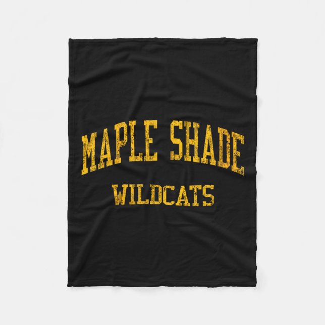 Womens Maple Shade High School Hs Maple Shade Nj V Fleece Blanket (Front)