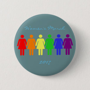 women's march 2017 LGBTQIA 6 Cm Round Badge