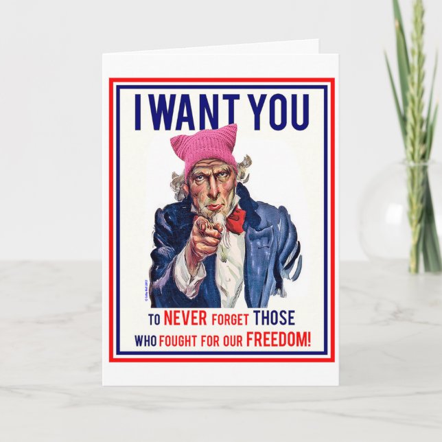 Women's March Birthday Card (Front)