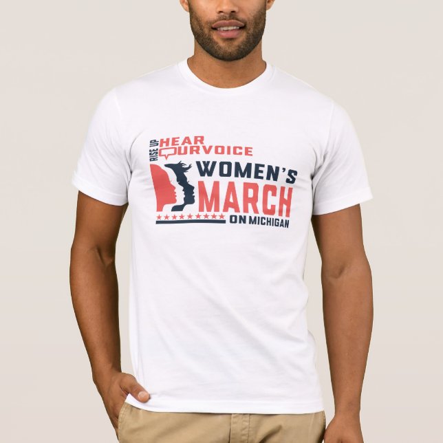 Women's March Michigan Feminist Future T-Shirt (Front)