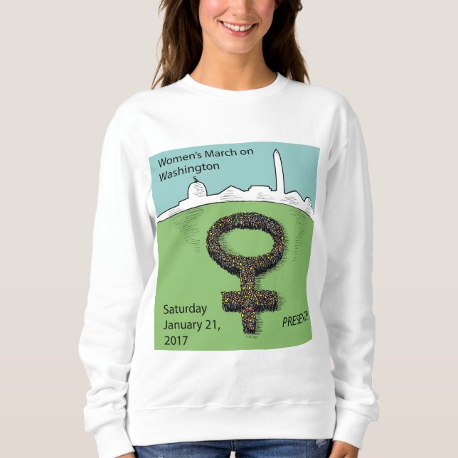 Women's March on Washington DC Sweatshirt (Front)