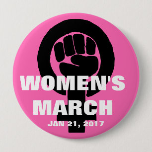 WOMEN'S MARCH ON WASHINGTON, JAN 21, 2017 10 CM ROUND BADGE