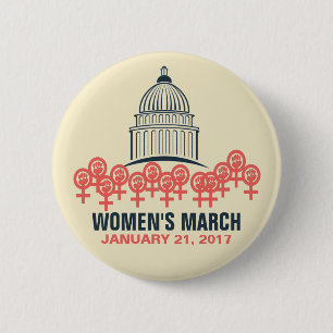 Women's March On Washington Solidarity 6 Cm Round Badge