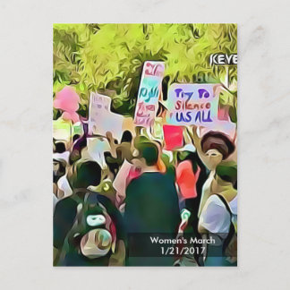 Women's March Protest Postcard