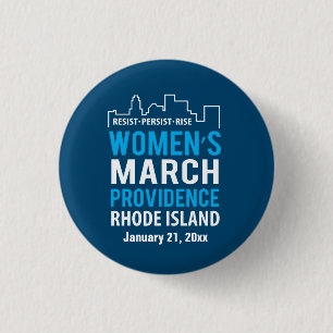 Women's March Providence Rhode Island January 3 Cm Round Badge
