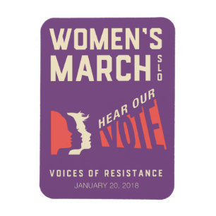 Women's March SLO 2018 January Event Magnet