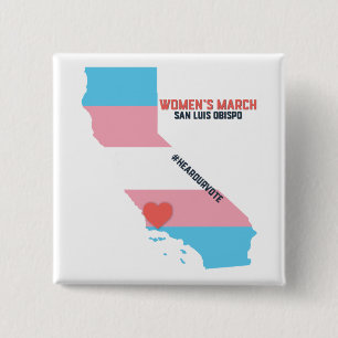 Women's March SLO January Event 15 Cm Square Badge