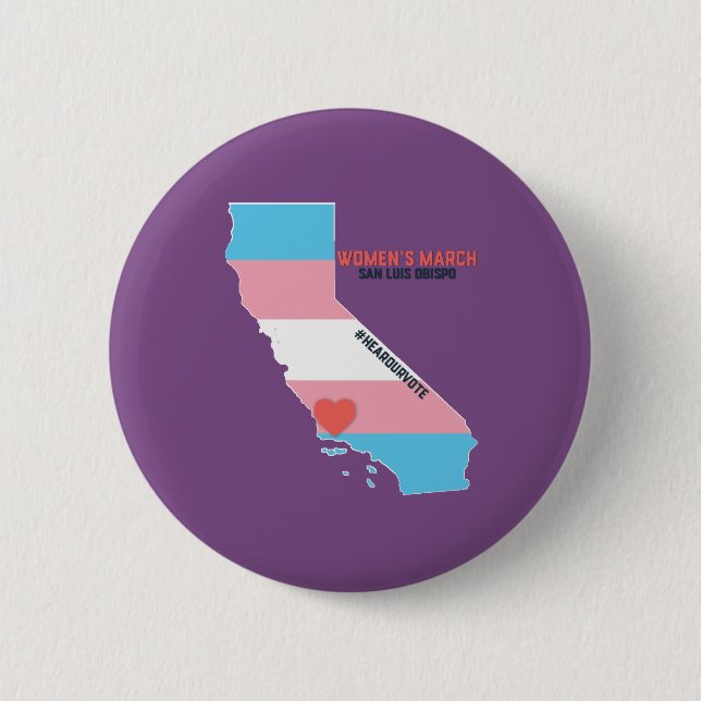 Women's March SLO January Event 6 Cm Round Badge (Front)