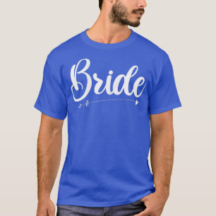 Womens Marriage Bride Wedding Wife Couple Engageme T-Shirt