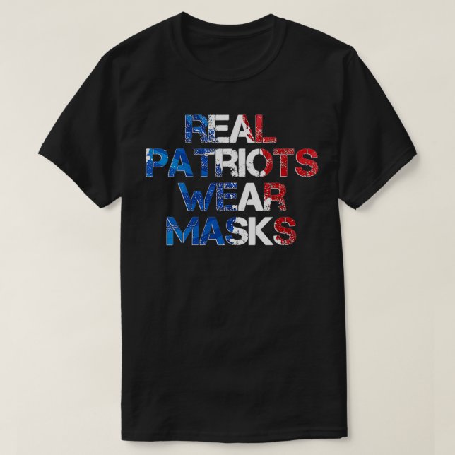 Womens Masks Save Lives Real Men Wear Masks VNeck  T-Shirt (Design Front)