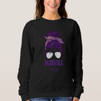 Womens Matball Girl  Support Female Athletes Sweatshirt