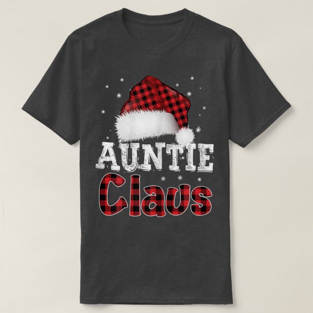 Womens Matching Family Ghristmas Pajama Auntie San T-Shirt (Design Front)