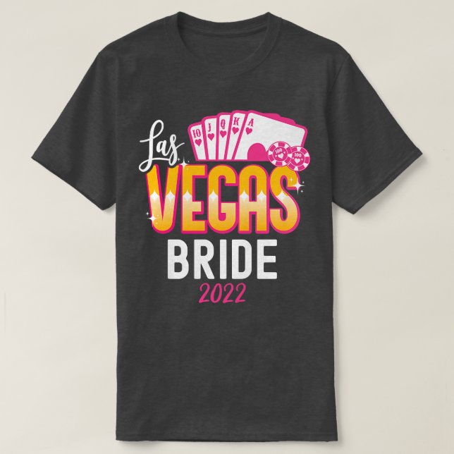 Womens Matching Las Vegas 2022 Wedding Bride and G T-Shirt (Design Front)