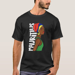 Womens Mauritius Mauritian Flag African Heritage E T-Shirt