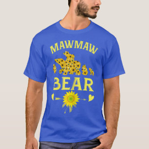 Womens Mawmaw Bear Sunflower Floral Mothers Day Gi T-Shirt