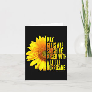 Womens May Birthday For Women Suower Funny Cute Card