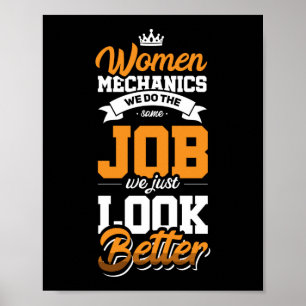 Womens Mechanic Aircraft Mechanic Diesel Mechanic Poster