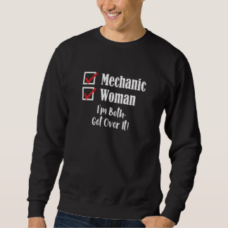 Womens Mechanic  For Women  Female Mechanic Engine Sweatshirt