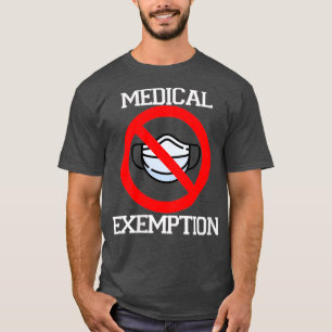 Womens Medical Eemption For Face Mask VNeck  T-Shirt