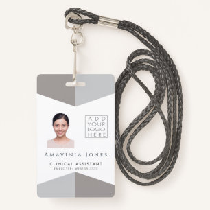 Womens Medical Photo ID Identification Plastic Bad ID Badge