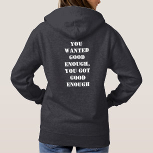 Women's Mediocre! pullover hoodie with intro