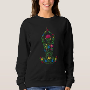 Womens Meditation Lotus Seat Namaste Zen Buddha Yo Sweatshirt