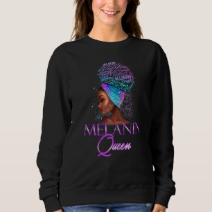 Womens Melanin Queen Strong Black Woman African Am Sweatshirt