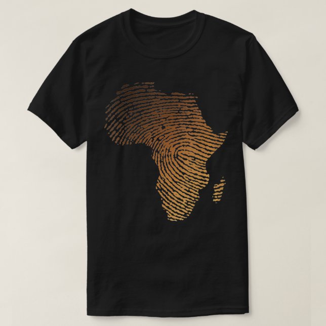 Womens Melanin Shades Africa Map Africa DNA Finger T-Shirt (Design Front)