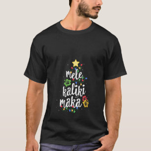 Womens Mele Kalikimaka For Women Hawaiian Hawaii C T-Shirt