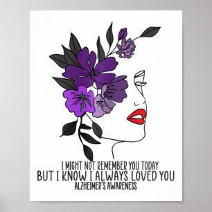 Womens Memory Care Gift I Can't Remember You But K Poster