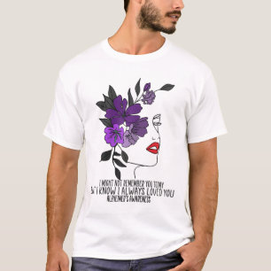 Womens Memory Care Gift I Can't Remember You But K T-Shirt