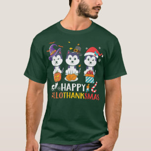Womens men Scary spooky Halloween Christmas thanks T-Shirt