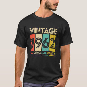 Womens Mens 60Th Birthday - 1962 Vintage All Origi T-Shirt