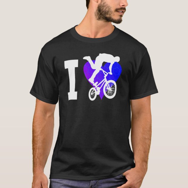 Women's Men's Bike Bmx Bicycle Bmx Boys Cycling T-Shirt (Front)