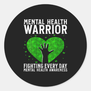 Womens Mental Health Awareness Items Mental Health Classic Round Sticker
