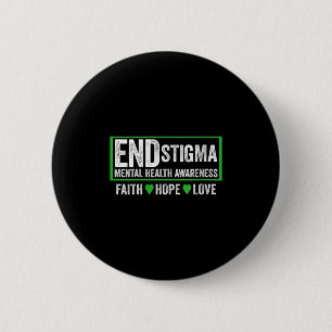 Womens Mental Health Awareness Shirt - Mental Heal 6 Cm Round Badge