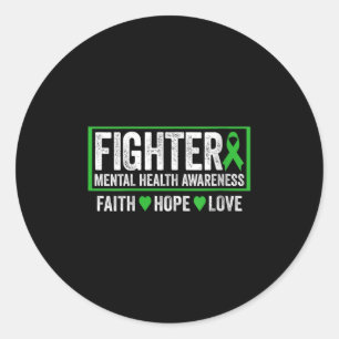 Womens Mental Health Awareness Shirt - Mental Heal Classic Round Sticker