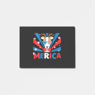 Womens Merica Goat Post-it Notes