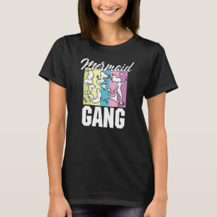 Womens Mermaid Gang  Fun Birthday Squad For Girls  T-Shirt