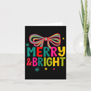 Womens Merry And Bright Christmas Crew 2025 Funny Card