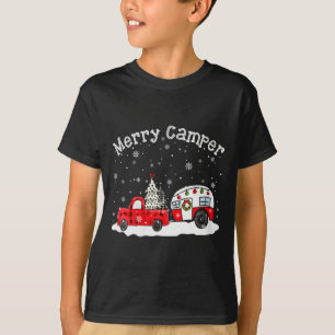 Womens Merry Camper Christmas Santa Claus Camng Re T-Shirt